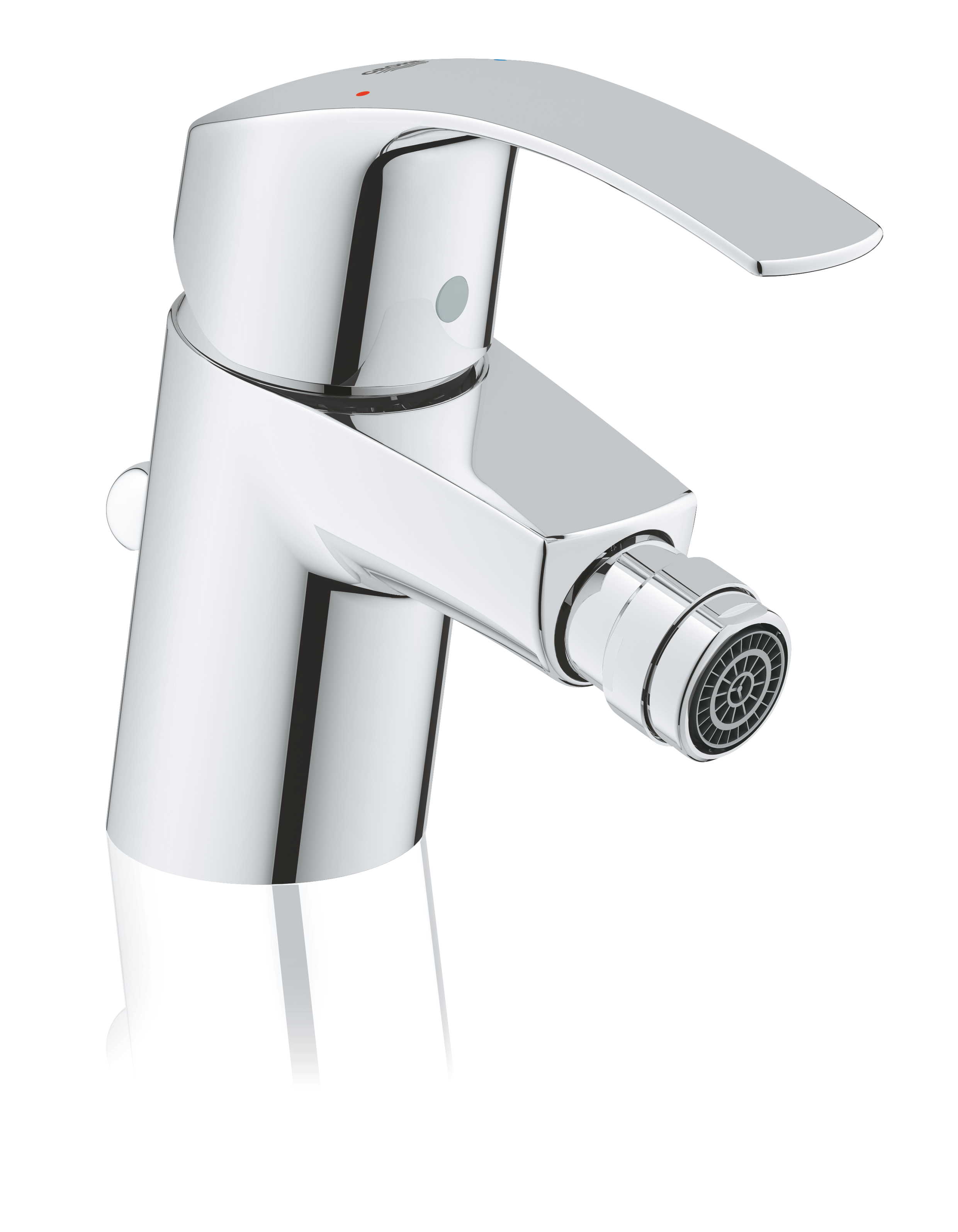 Grohe Baterie bideu grohe eurosmart 32929002, 3/8'', monocomanda, cartus ceramic, evacuare cu tija, marimea s, crom