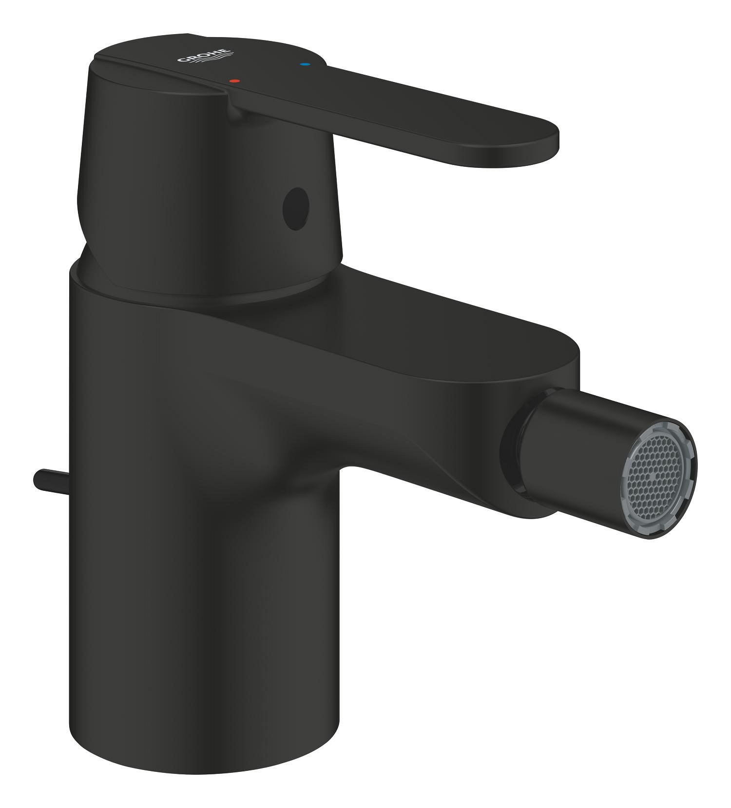 Grohe Baterie bideu grohe get, s, 123 mm, ventil, mat, negru, 328852430
