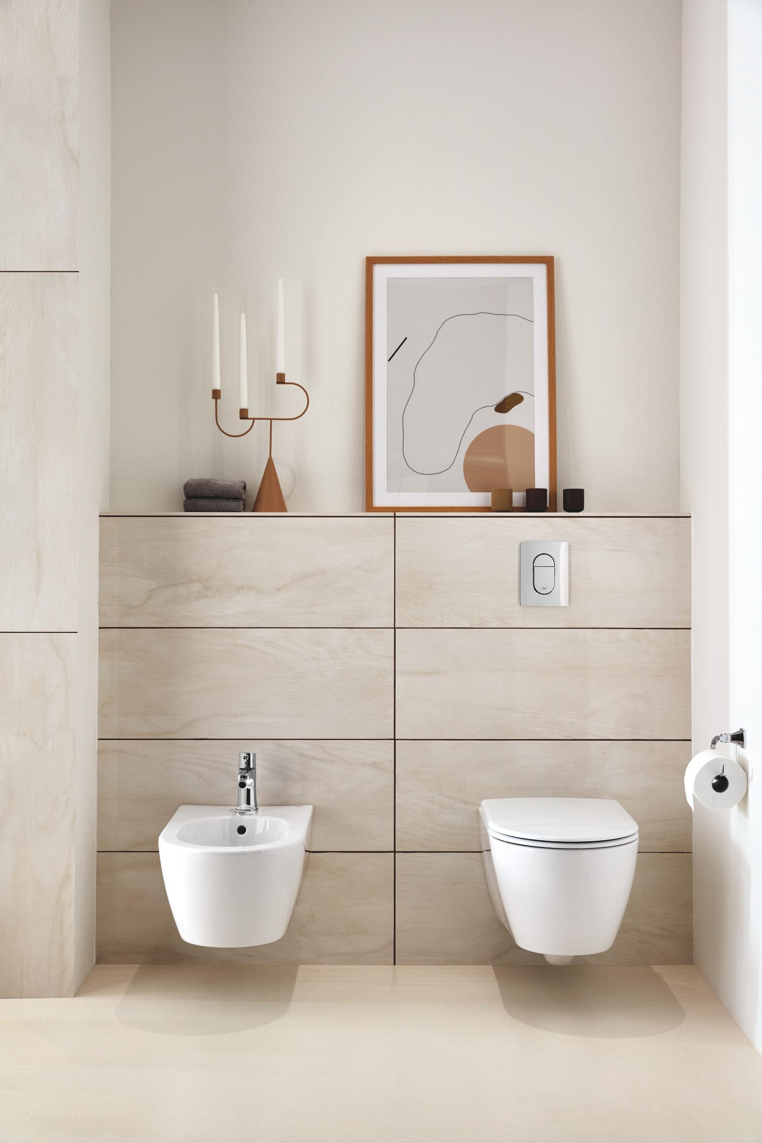 Baterie bideu Grohe 23315000, Grandera, tip comanda monocomanda, marim