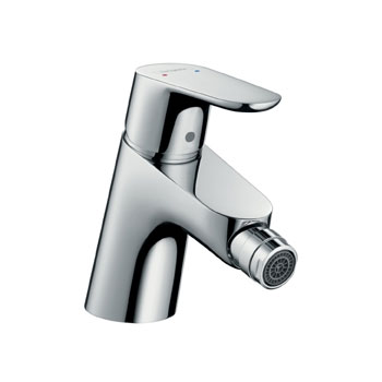 Hansgrohe Baterie bideu hansgrohe focus 31920000, 3/8'', marimea s, monocomanda, cartus ceramic, evacuare cu tija, crom