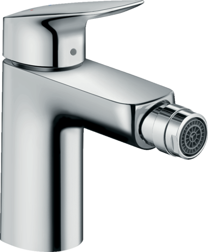 Hansgrohe Baterie bideu hansgrohe logis 100 71200000, 3/8'', monocomanda, marimea m, cartus ceramic, limitator, evacuare pop-up,