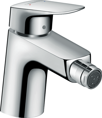 Hansgrohe Baterie bideu hansgrohe logis 70 71204000, 3/8'', monocomanda, marimea s, cartus ceramic, limitator, evacuare pop-up,