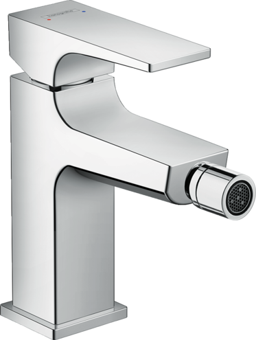 Hansgrohe Baterie bideu hansgrohe metropol 32520000, 3/8'', monocomanda, marimea m, cartus ceramic, limitator, evacuare crom