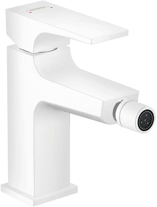 Hansgrohe Baterie bideu hansgrohe metropol, m, 161 mm, ventil, mat, alb, 32520700