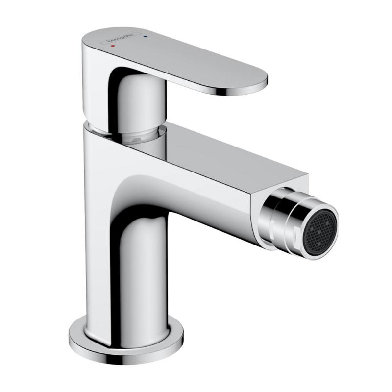 Hansgrohe Baterie bideu hansgrohe rebris s 72212000, 3/8'', marimea m, monocomanda, cartus ceramic, ventil cu tija, crom