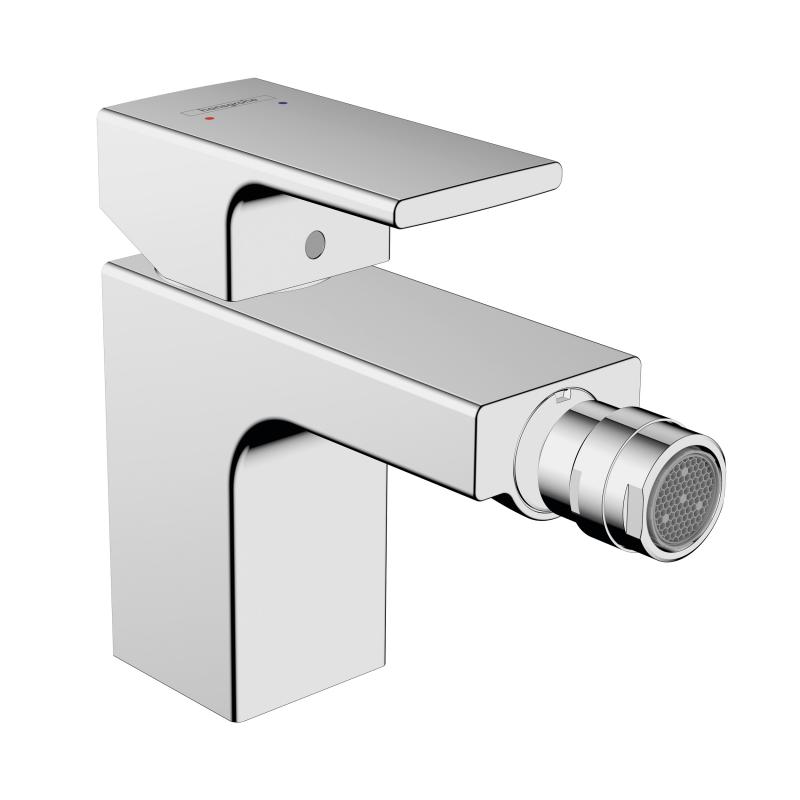 Hansgrohe Baterie bideu hansgrohe vernis shape 71211000, 3/8'', marimea s, monocomanda, cartus ceramic, evacuare cu tija, crom