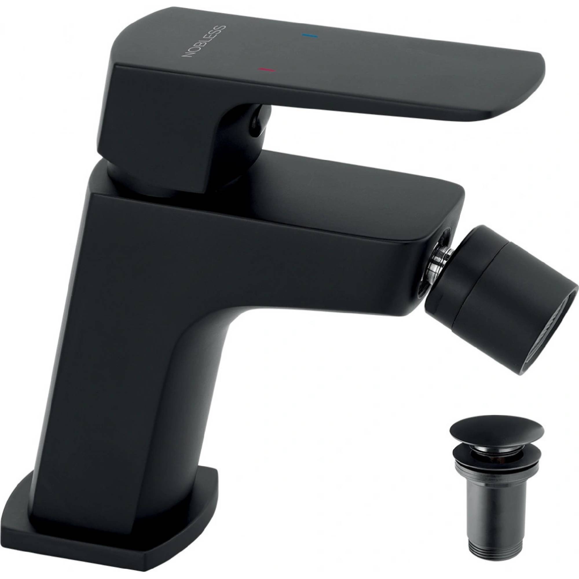 Novaservis Baterie bideu novaservis ego, s, 120 mm, ventil, mat, negru, 43011,5