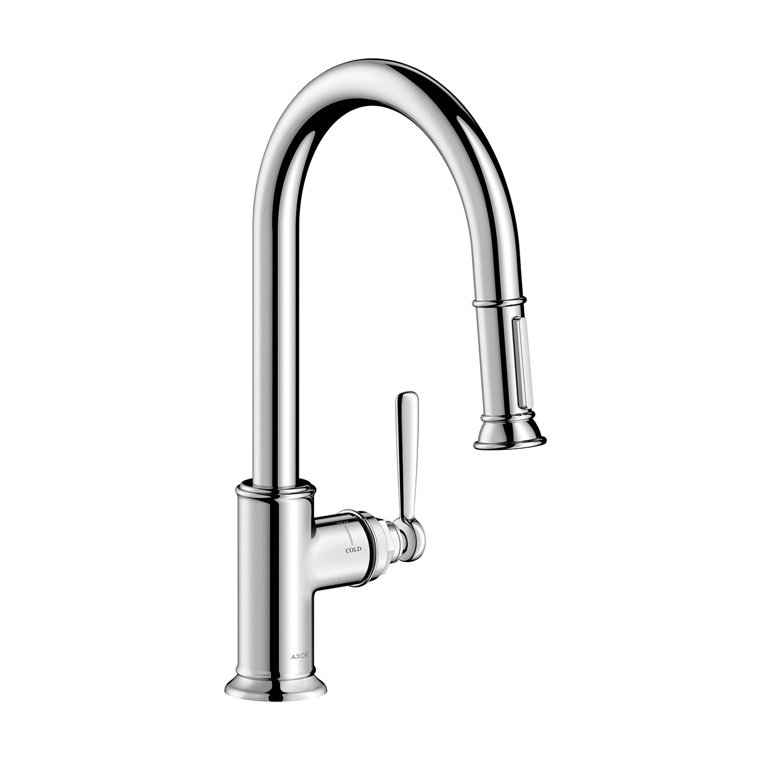 AXOR Baterie bucatarie axor, inalta, tip c, dus, 2 functii, crom, 16581000