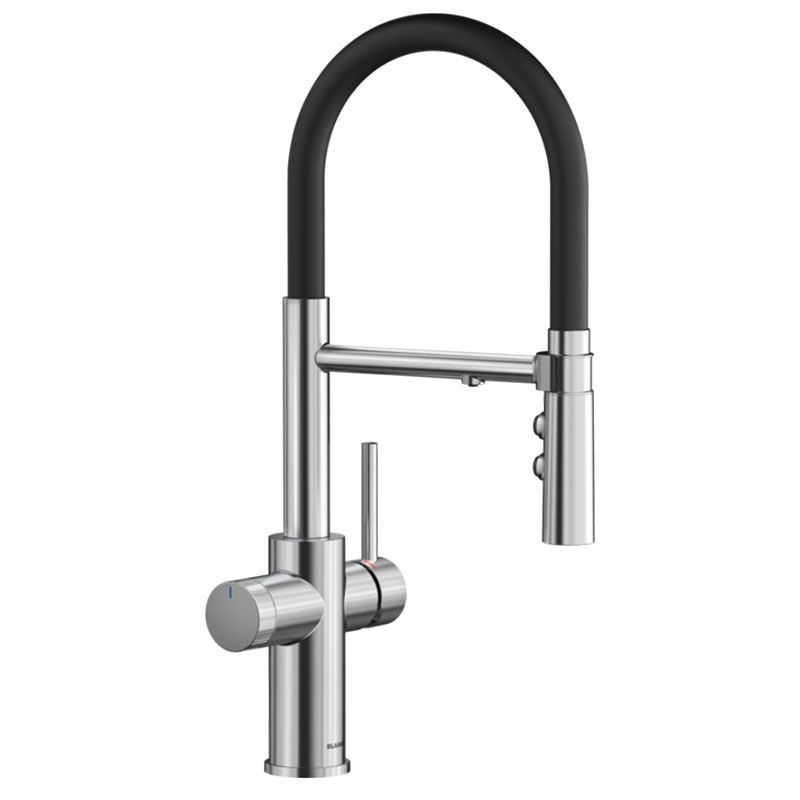Blanco Baterie bucatarie blanco catris s, inalta, tip c, filtrare, dus, 2 functii, crom, 526706