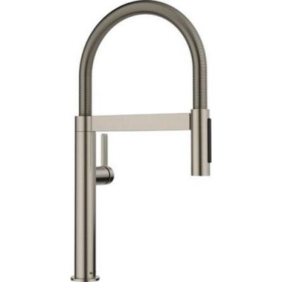 Blanco Baterie bucatarie blanco culina s, inalta, tip c, dus, 2 functii, lucios, nichel, 527703