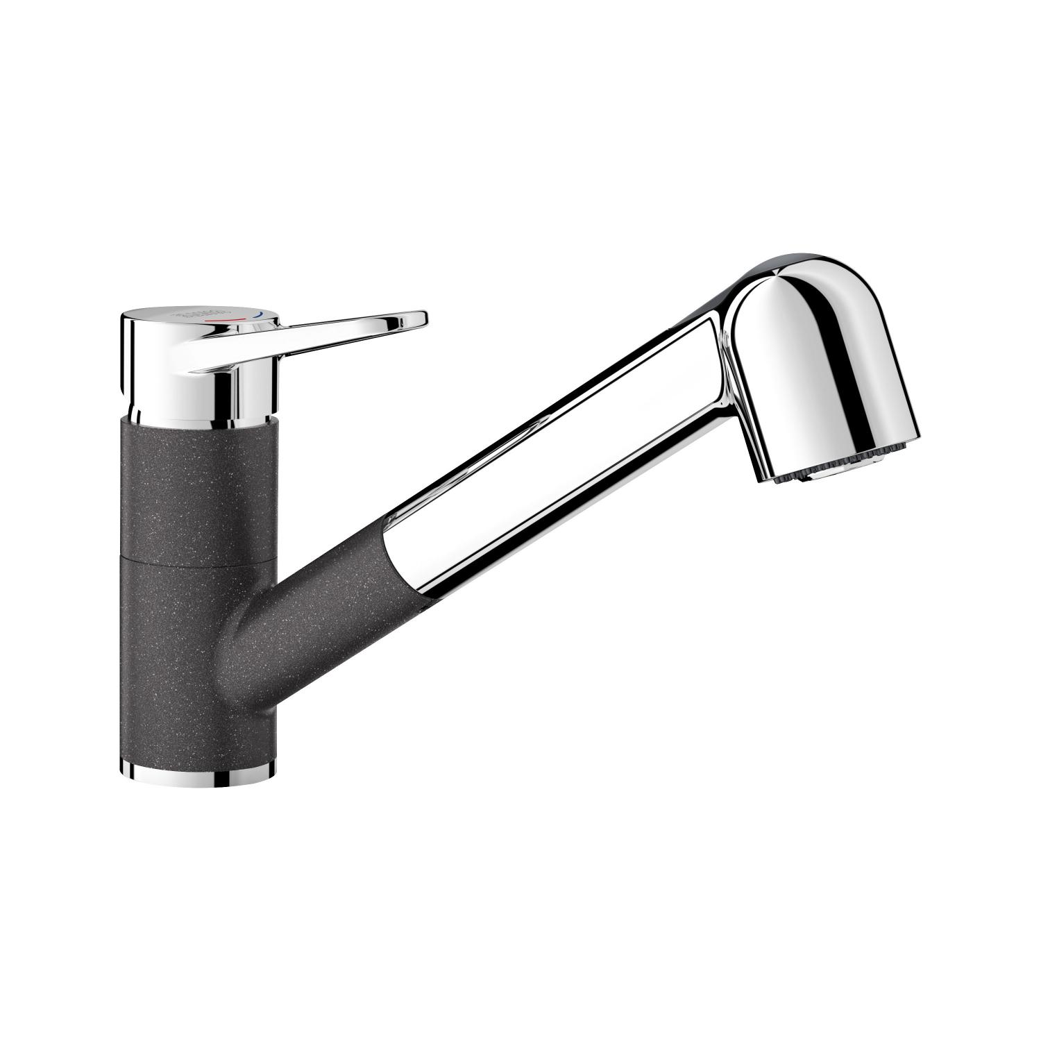 Blanco Baterie bucatarie blanco wega s, joasa, tip l, dus extractabil, mat, antracit, 526420