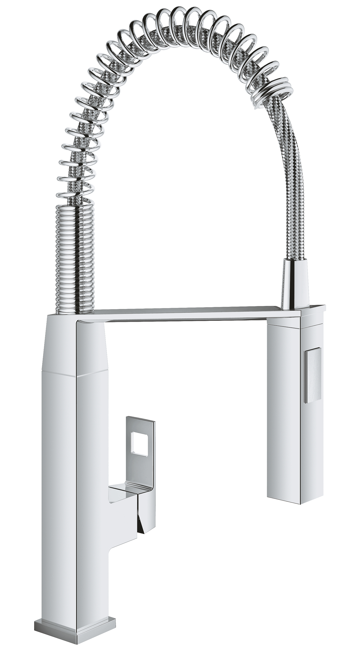 Grohe Baterie de bucatarie grohe eurocube 31395000, 3/8'', pipa inalta, dus extractabil, semiprofesionala, crom