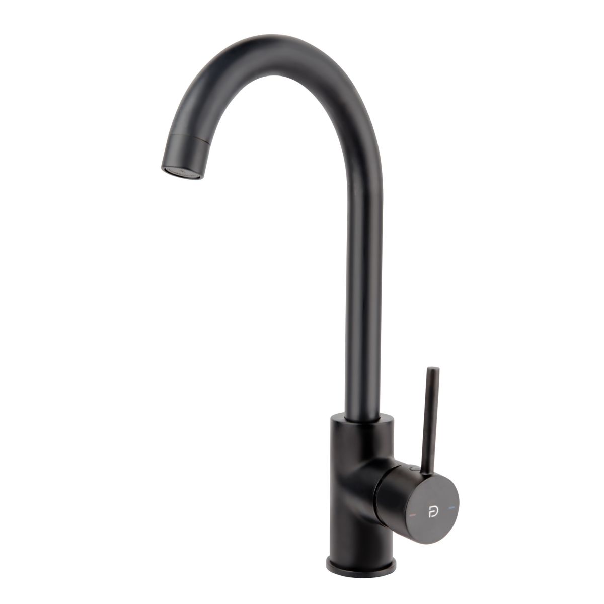 Baterii bucatarie - Baterie bucatarie Fdesign Avanza, inalta, tip C, mat, negru, FD1-A06-4-22