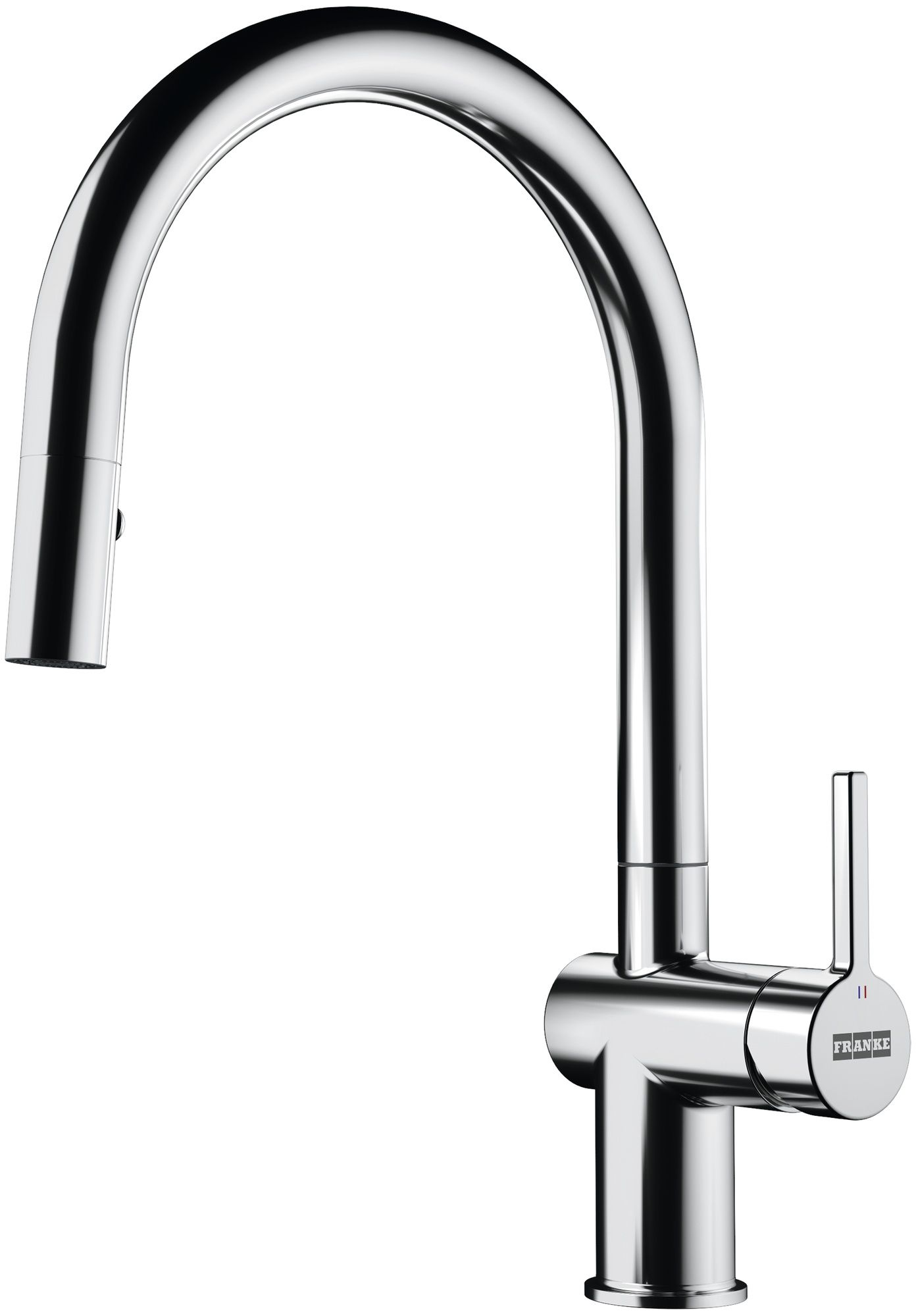 Franke Baterie bucatarie franke active, inalta, tip c, dus, crom, 115.0653.401