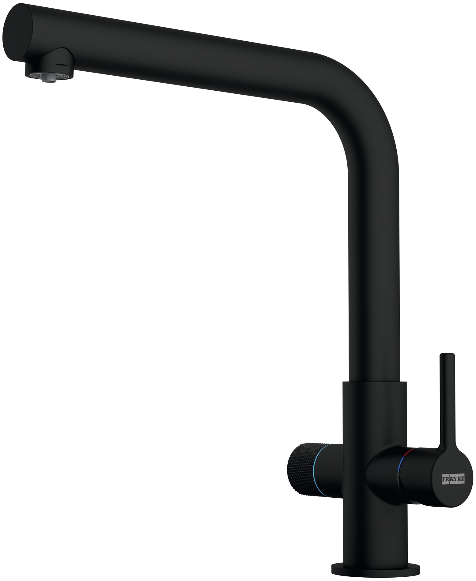 Franke Baterie bucatarie franke lina, inalta, tip l, functie filtrare, mat, negru, 120.0730.802