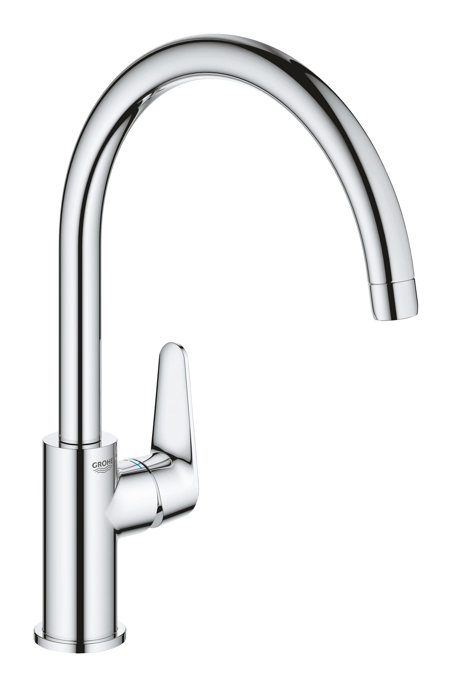 Baterie bucatarie Grohe 31231001, BauCurve, tip comanda monocomanda, m