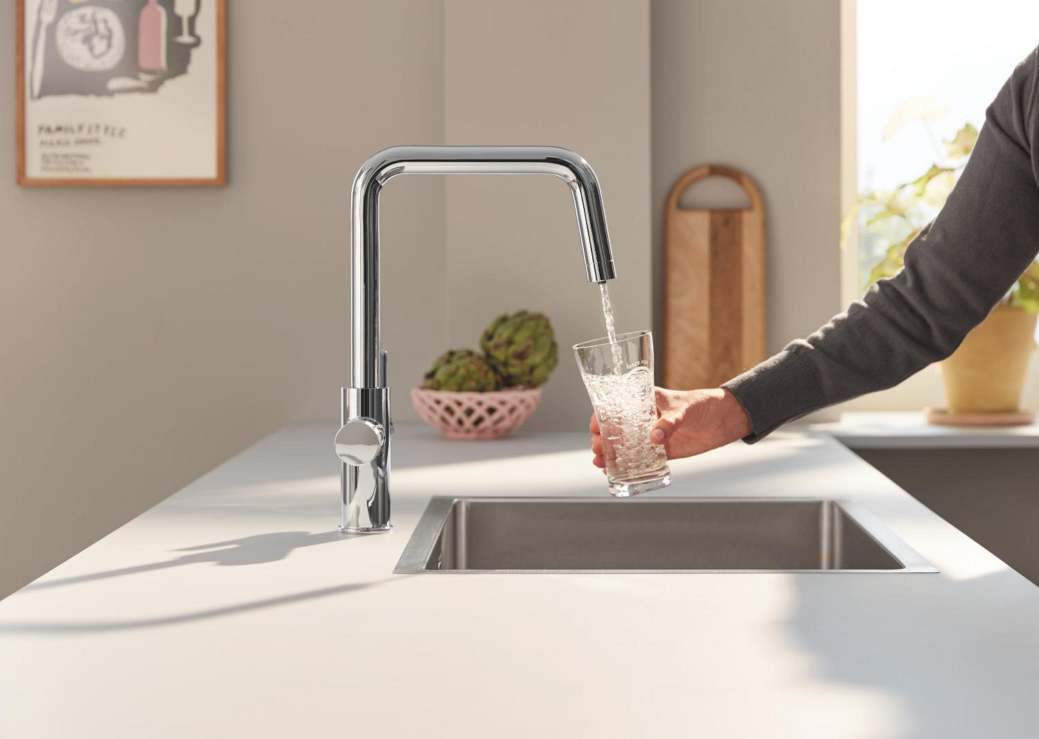 Baterie cu filtrare Grohe 30583000, bucatarie Blue Pure Eurosmart, tip