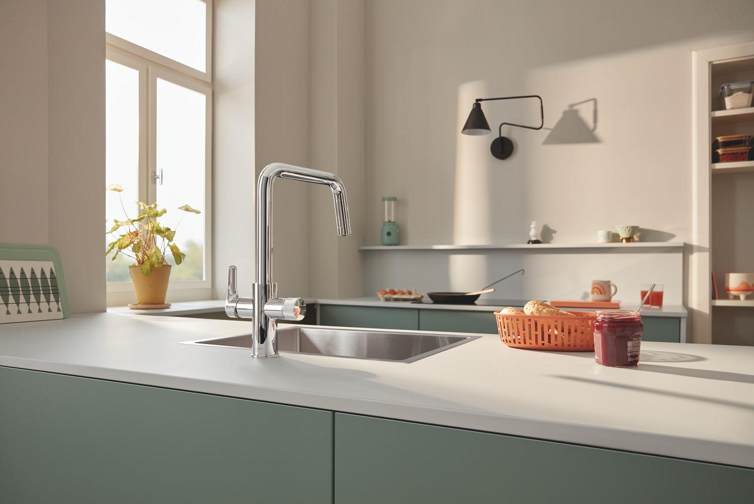 Baterie cu filtrare Grohe 30584000, bucatarie Blue Pure Eurosmart, tip