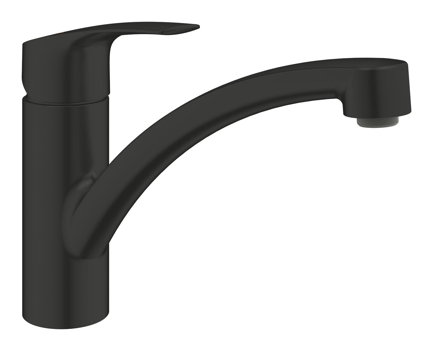 Grohe Baterie bucatarie grohe eurosmart, joasa, tip l, mat, negru, 332812433