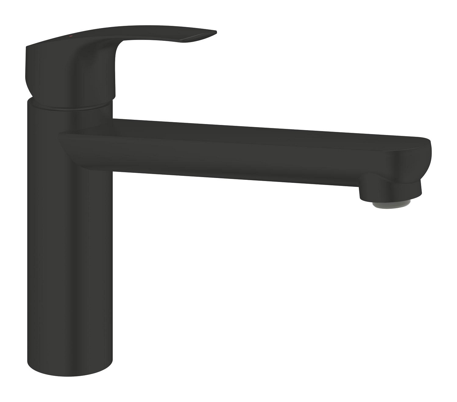 Grohe Baterie bucatarie grohe eurosmart, medie, tip l, mat, negru, 304632430