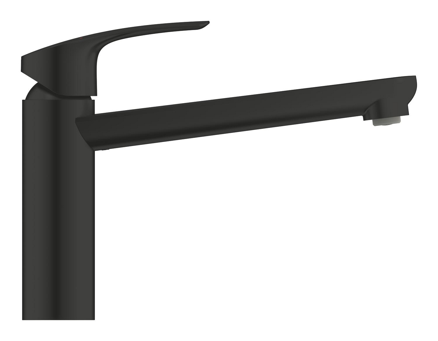 Baterie bucatarie Grohe 304632430, 1 bar, 202 mm, 222 mm, 1 orificii instalare, 1 sprayuri, 360 unghi pivotare, Negru