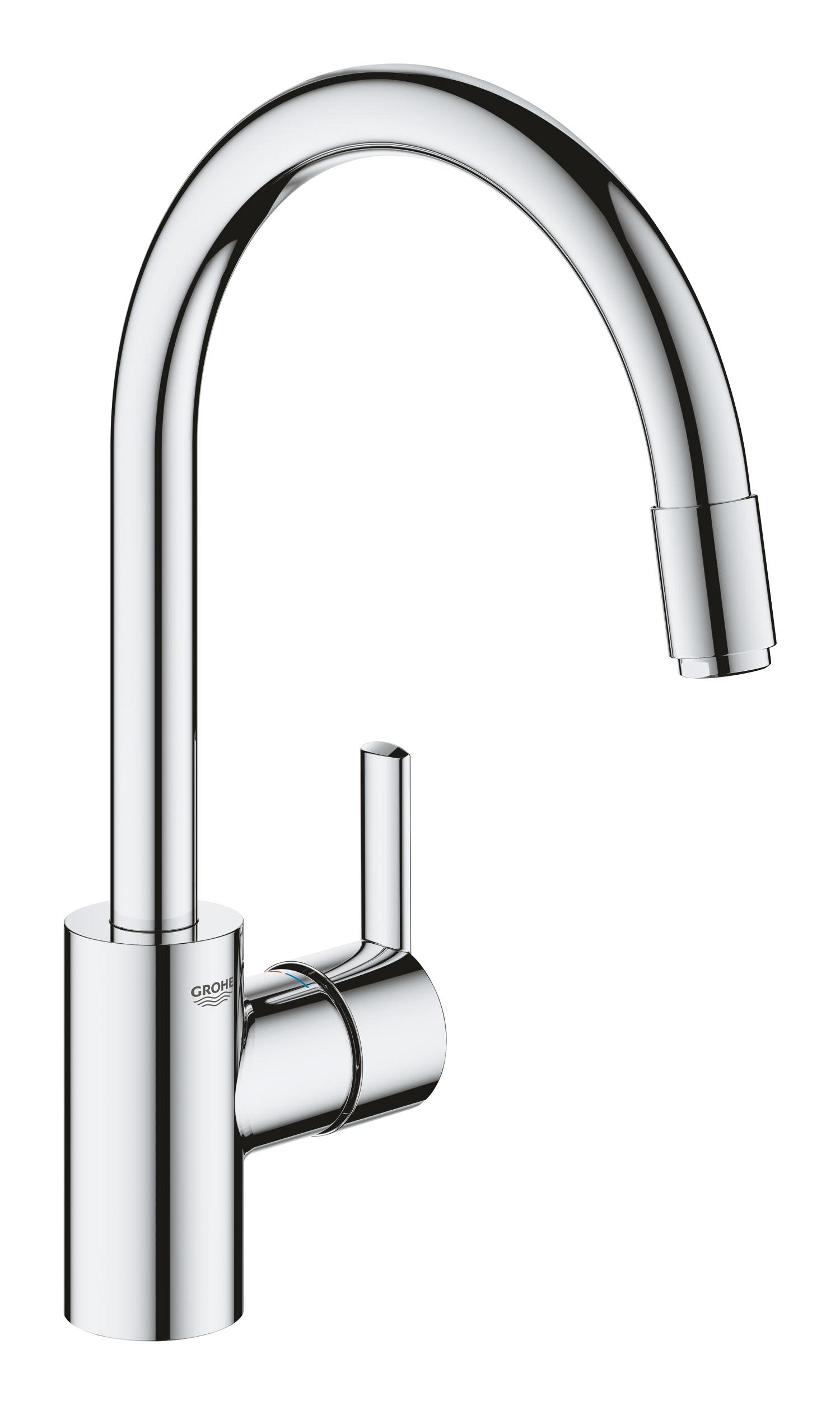 Grohe Baterie bucatarie grohe feel, inalta, tip c, dus extractabil, crom, 32671002