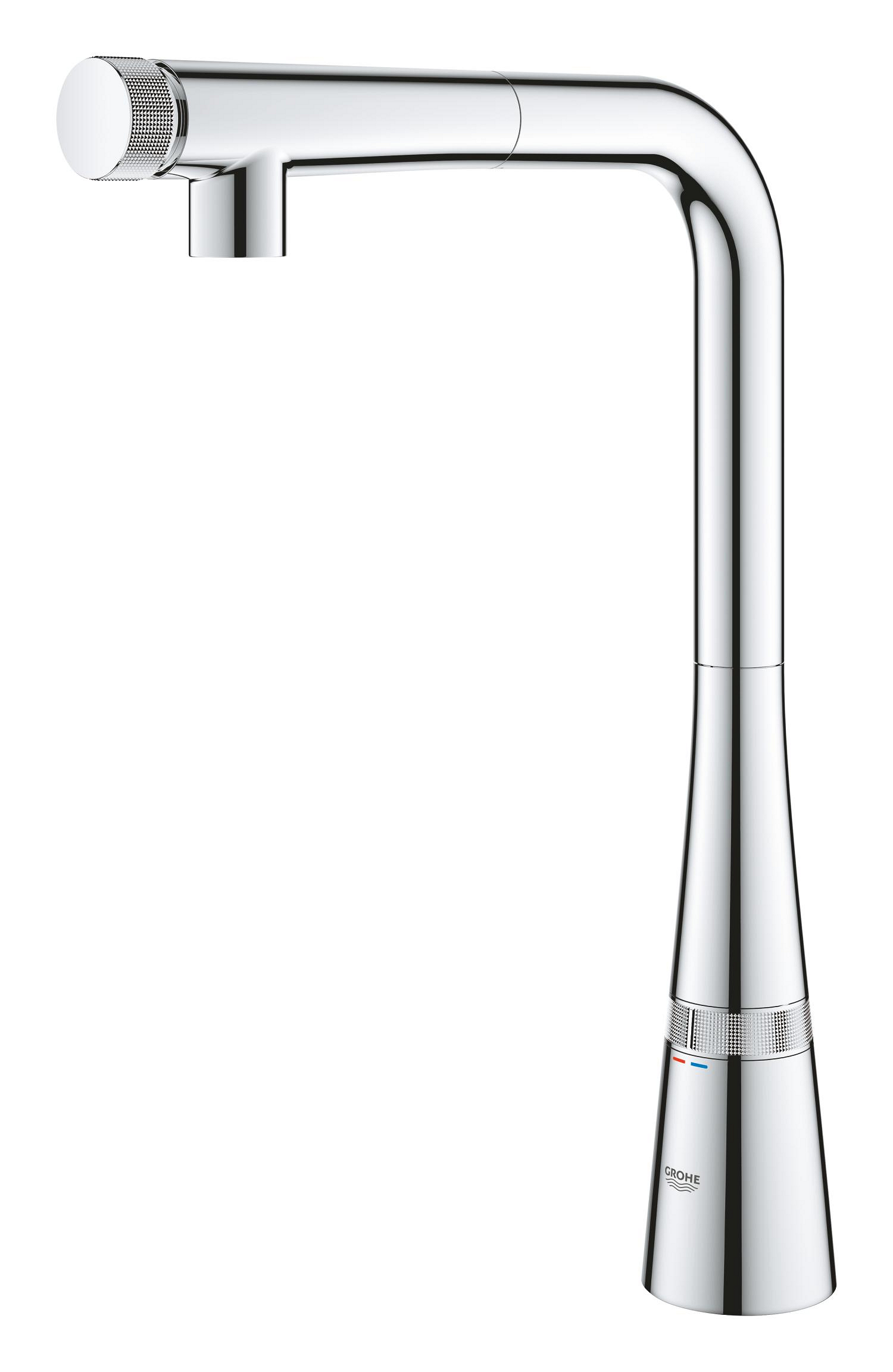 Baterie bucatarie Grohe 30442000, 1 bar, 370 mm, 199 mm, 1 orificii instalare, 1 sprayuri, 180 unghi pivotare, Crom