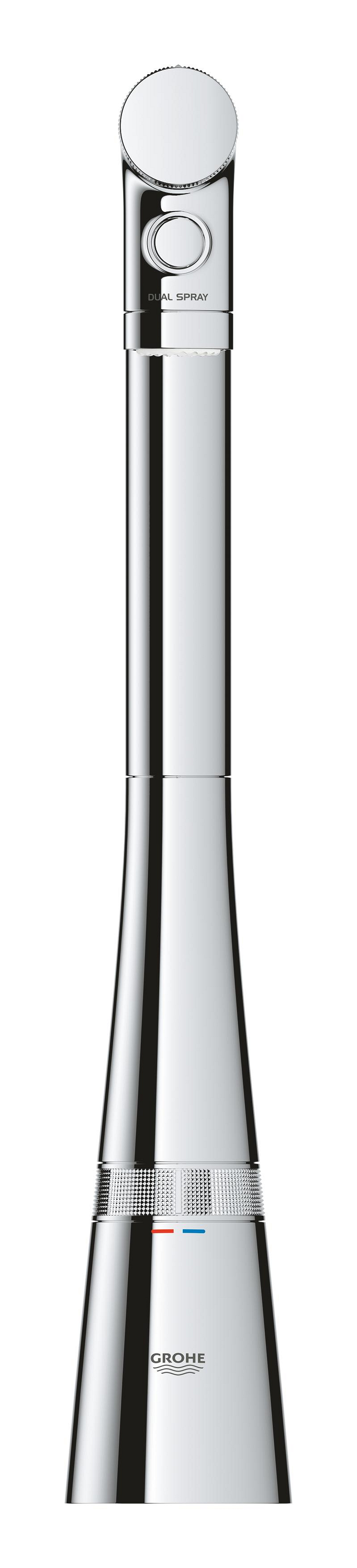 Baterie bucatarie Grohe 31888000, 1 bar, 376 mm, 200 mm, 1 orificii instalare, 2 sprayuri, 180 unghi pivotare, Crom