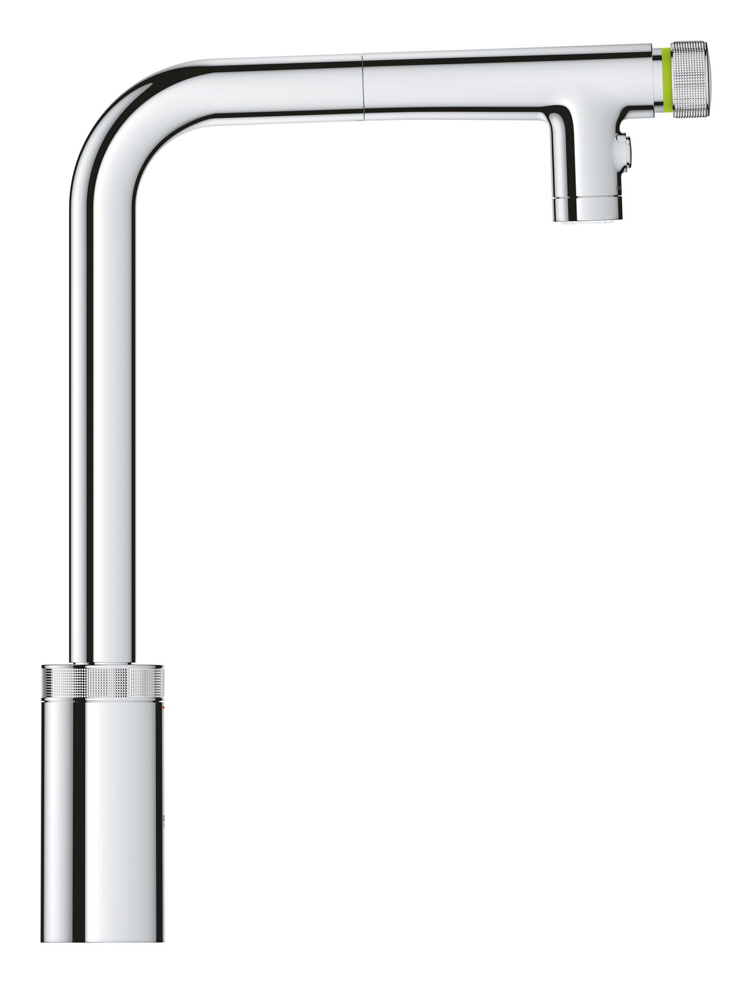 Baterie bucatarie Grohe 31889000, 0.8 bar, 373 mm, 201 mm, 1 orificii instalare, 2 sprayuri, 120 unghi pivotare, Crom
