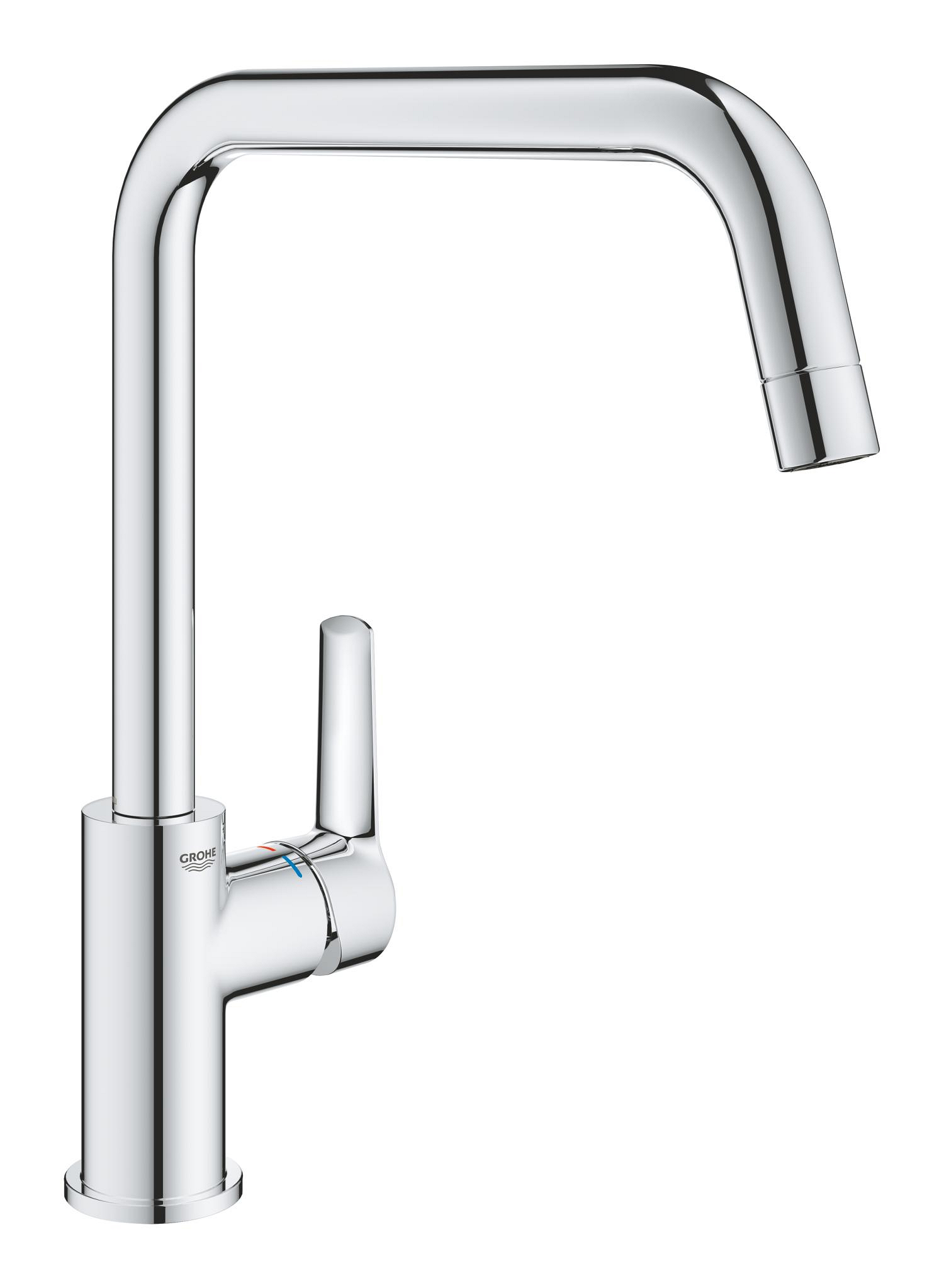 Baterie bucatarie Grohe 1012420000, 0.6 bar, 310 mm, 228 mm, 1 orificii instalare, 1 sprayuri, 150 unghi pivotare, Crom