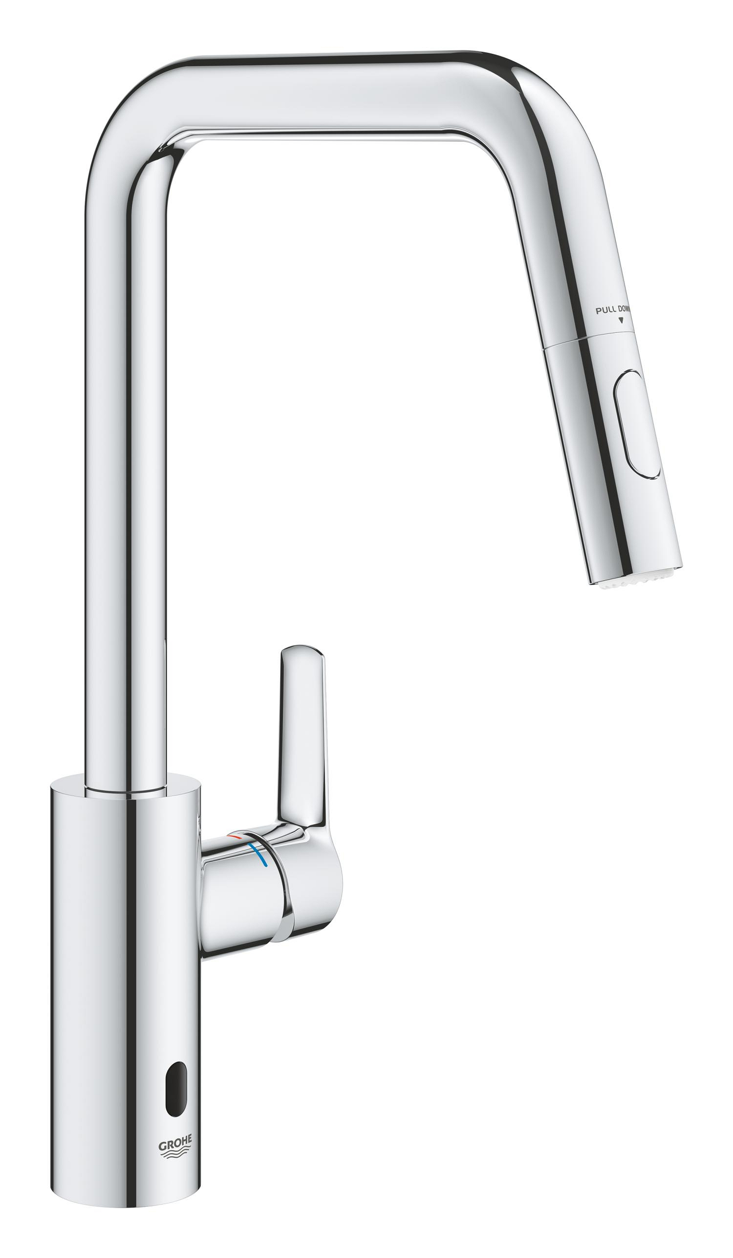 Grohe Baterie bucatarie grohe start, inalta, tip c, dus extractabil, crom, 1012430000