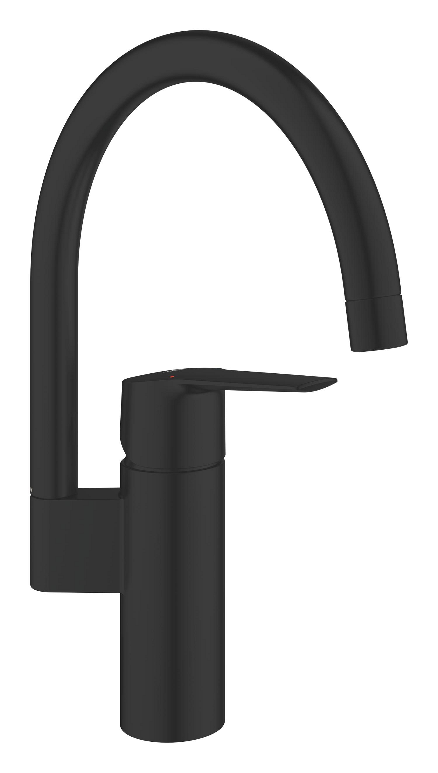 Grohe Baterie bucatarie grohe start, inalta, tip c, pivotanta, mat, negru, 304692430