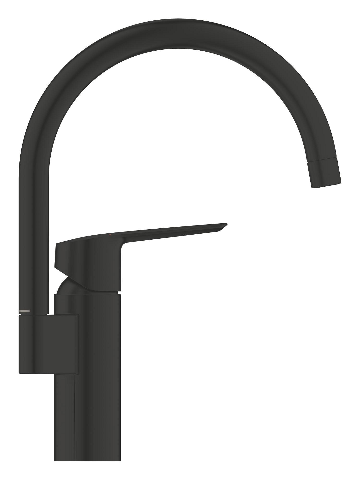 Baterie bucatarie Grohe 304692430, 0.8 bar, 339 mm, 183 mm, 1 orificii instalare, 1 sprayuri, 360 unghi pivotare, Negru