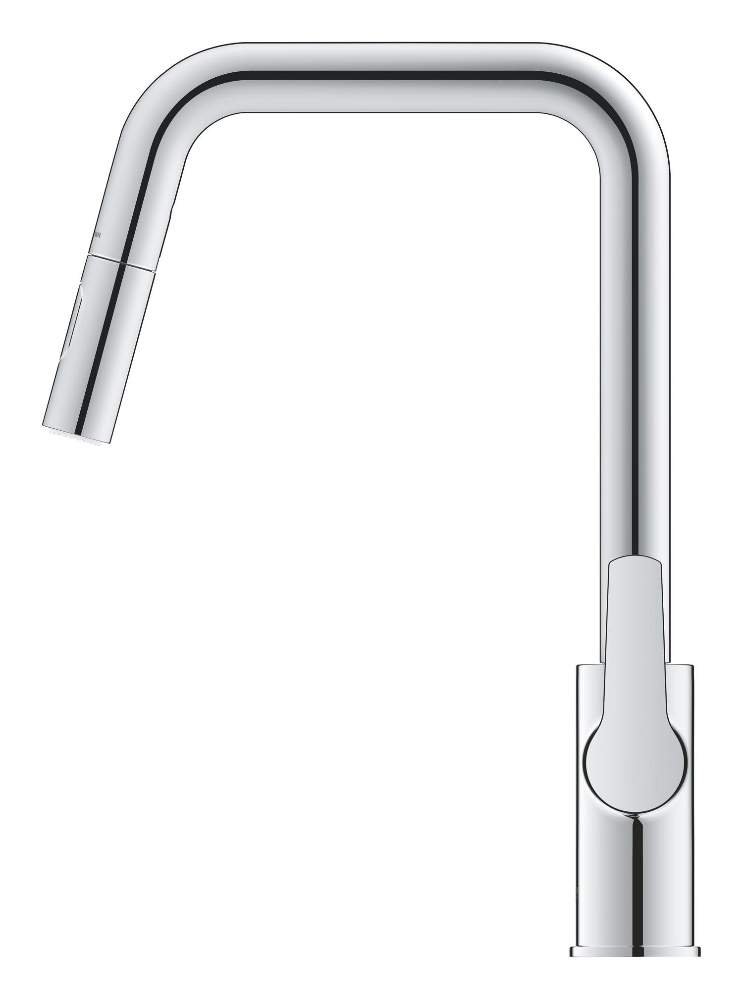 Baterie bucatarie Grohe 30631000, Start, tip comanda monocomanda, mari