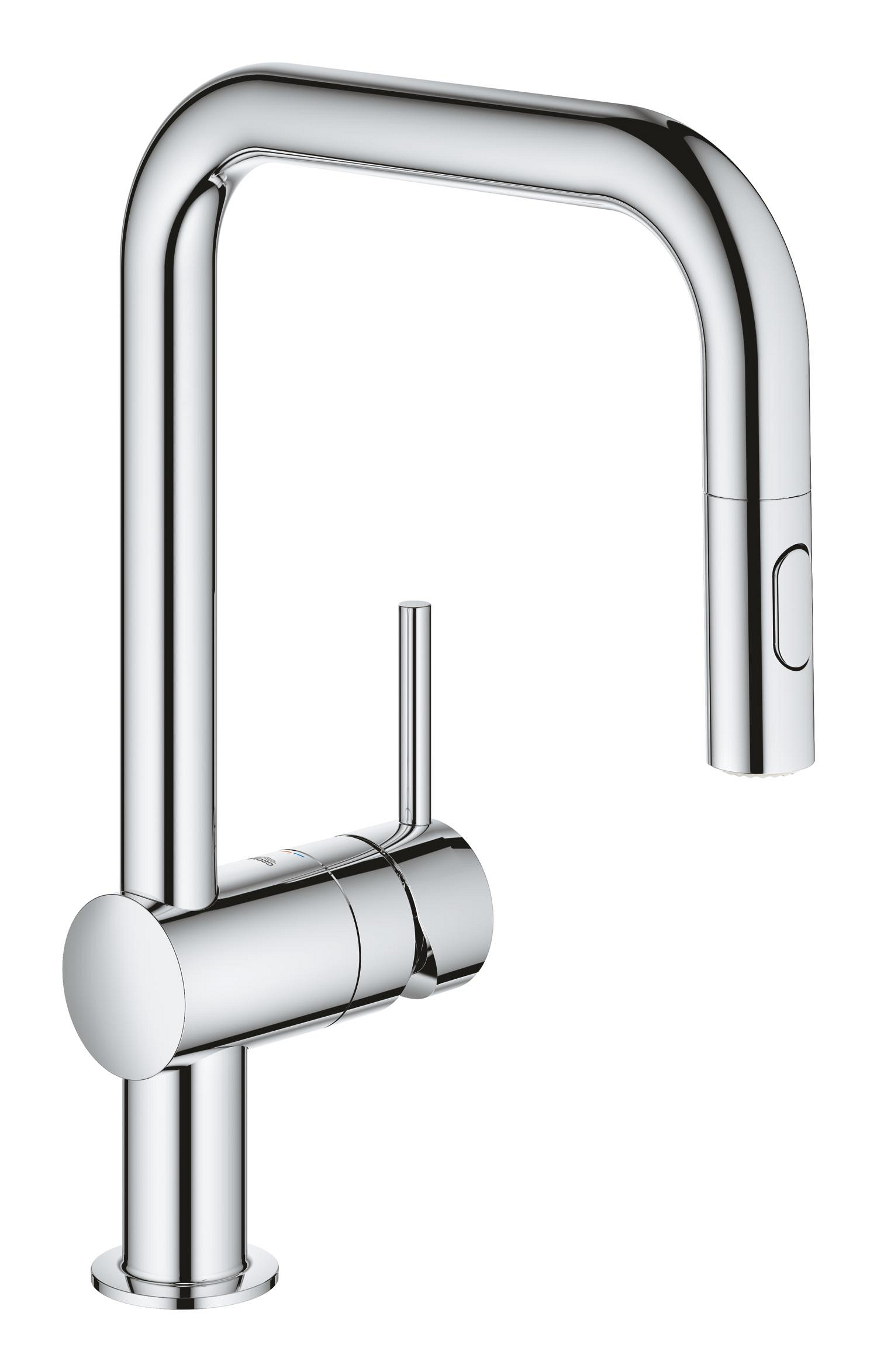 Grohe Baterie bucatarie grohe vento, inalta, tip u, dus, crom, 30439000