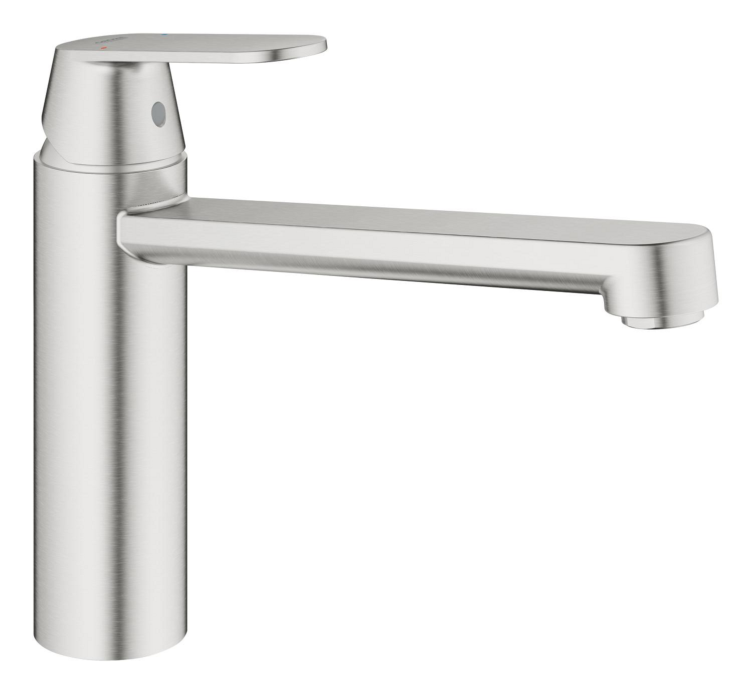 Grohe Baterie bucatarie grohe via cosmo, medie, tip l, mat, otel satinat, 30610dc0