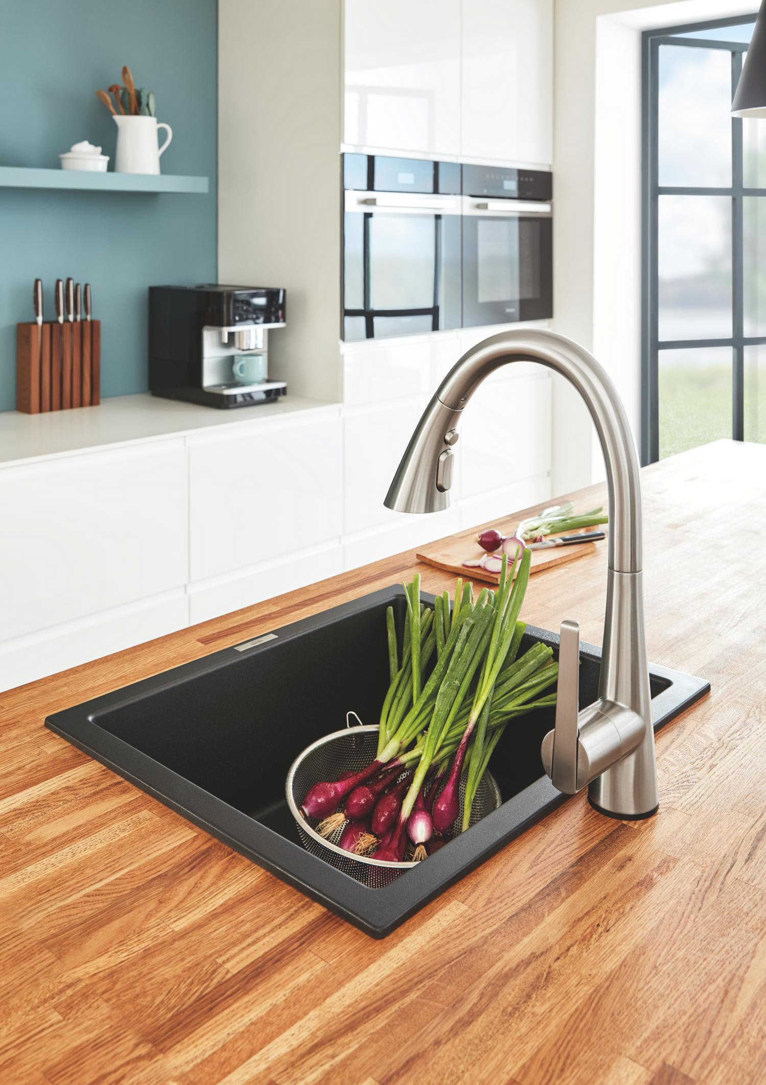 Baterie bucatarie Grohe Zedra 32294DC2, inalta, tip C, du…