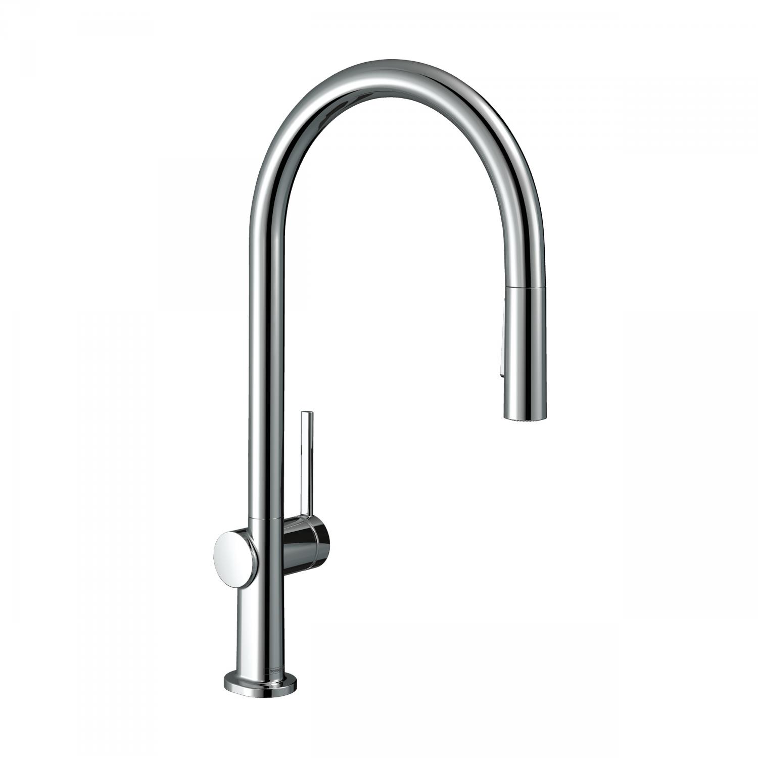 Hansgrohe Baterie bucatarie hansgrohe talis m54, inalta, tip c, dus, 2 functii, crom, 72842000