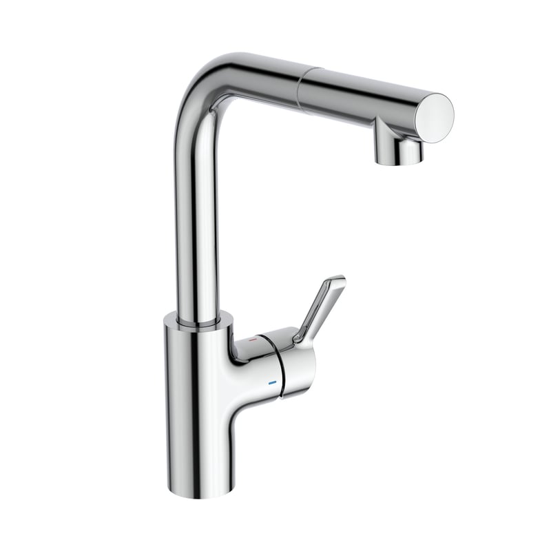 Ideal Standard Baterie bucatarie ideal standard ceralife, inalta, tip l, dus extractabil, crom, be243aa