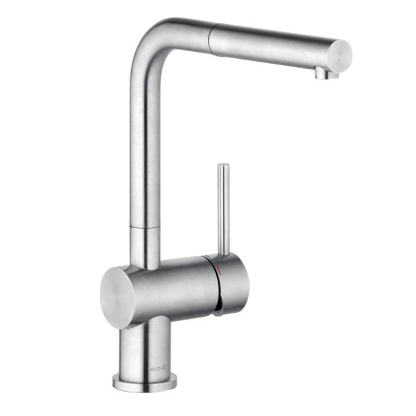 Kludi Baterie bucatarie kludi l steel, inalta, tip l, dus, mat, crom, 45851f877