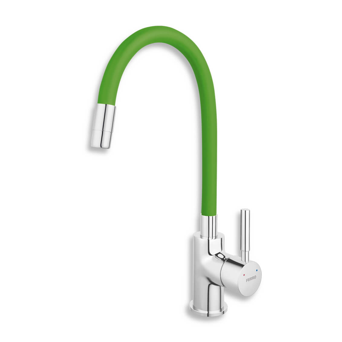 Novaservis Baterie bucatarie novaservis ferro, inalta, tip c, verde/crom, 70710,0z
