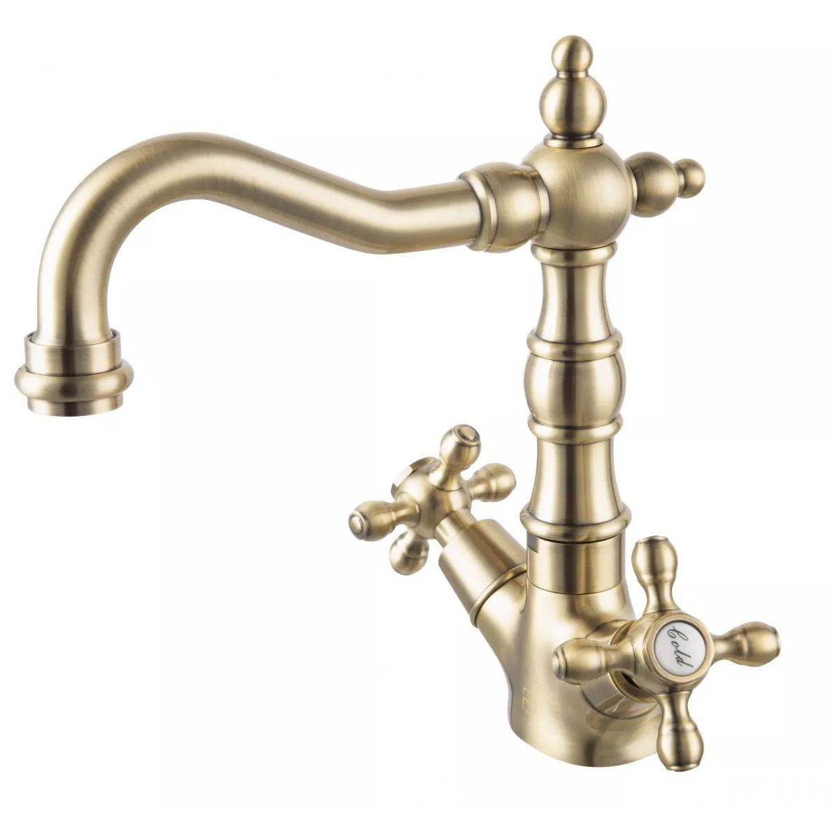 FDesign Baterie bucatarie regala fdesign lacrima, inalta, tip l, mat, bronz, fd1-lra-4-66