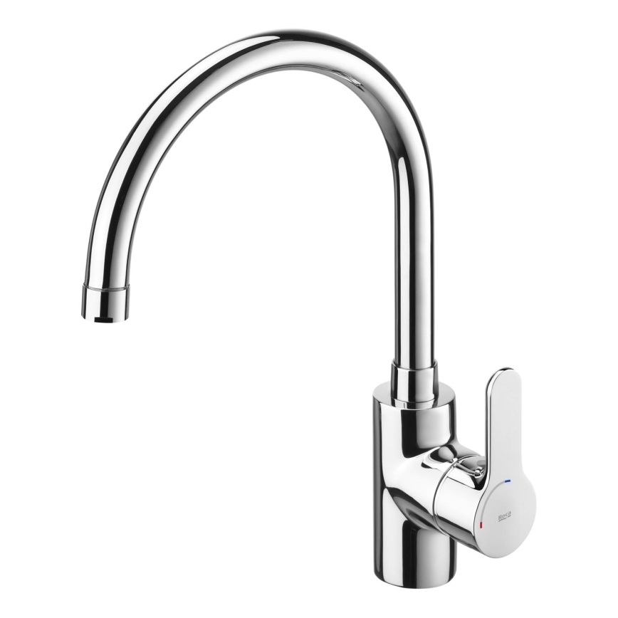 Roca Baterie bucatarie roca l20, inalta, tip c, crom, a5a8409c00