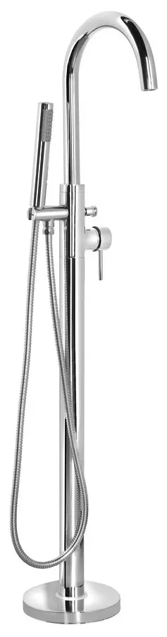 Aqualine Baterie cada aqualine faucet, pe podea, set dus, 1 functie, crom, bv357