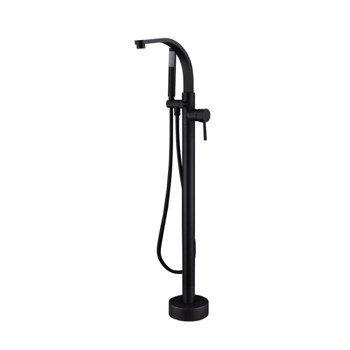 Besco  Baterie cada besco decco, pe podea, 109 cm, set dus,  mat, negru, bw-di-cz