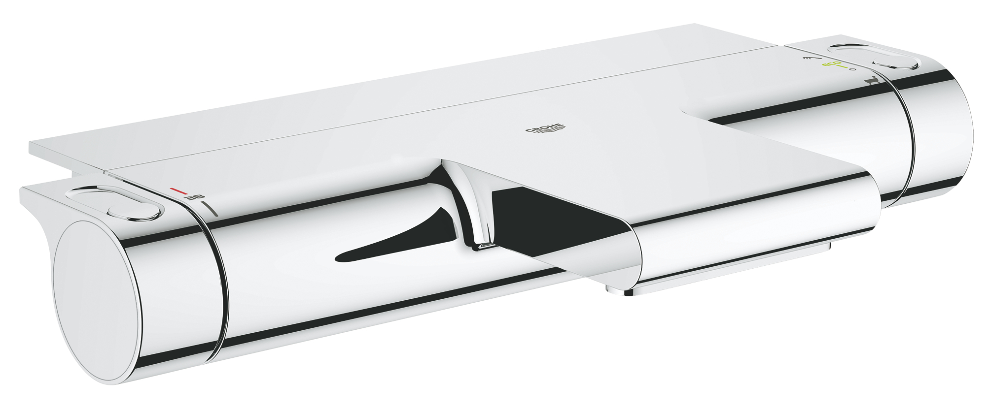 Grohe Baterie cada grohe grohtherm 2000 34464001, 1/2'', termostat, waterfall, diverter, anti-oparire, filtru impuritati, crom