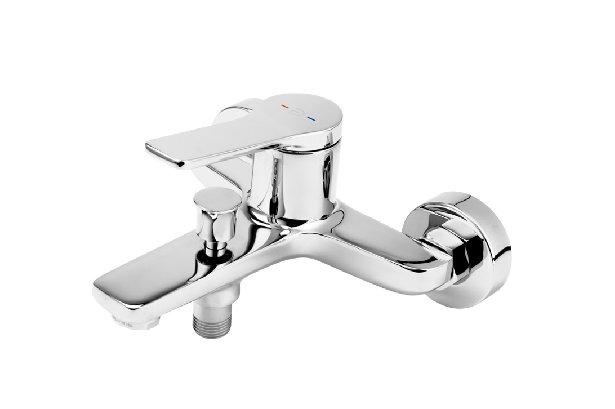 FDesign Baterie cada fdesign seppia fd1-spa-1-11, 1/2'', aparenta, monocomanda, diverter, crom