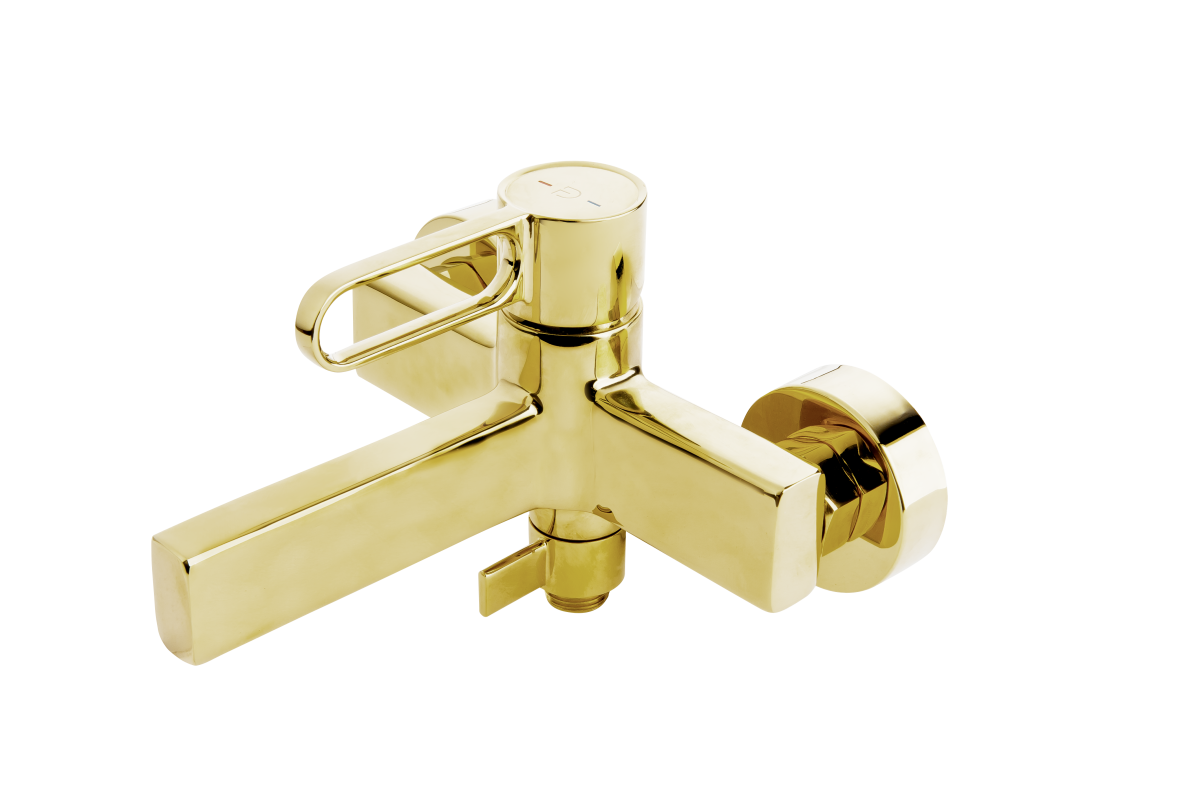 FDesign Baterie cada fdesin zaffiro fd1-zfr-1-55, 1/2'', aparenta, diverter, anti-reflux, lucios, auriu