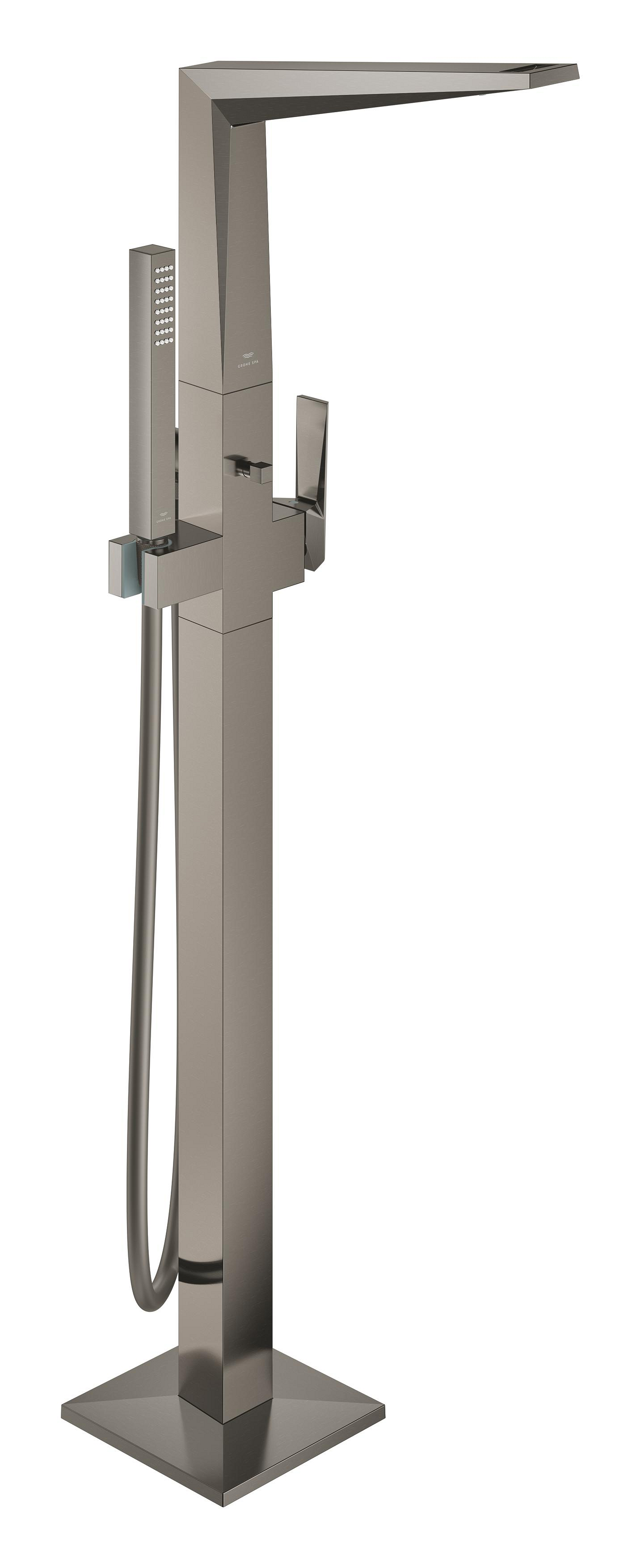 Grohe SPA Baterie cada grohe allure brilliant, pe podea, set de dus, necesita valva, mat, grafit, 24422al0