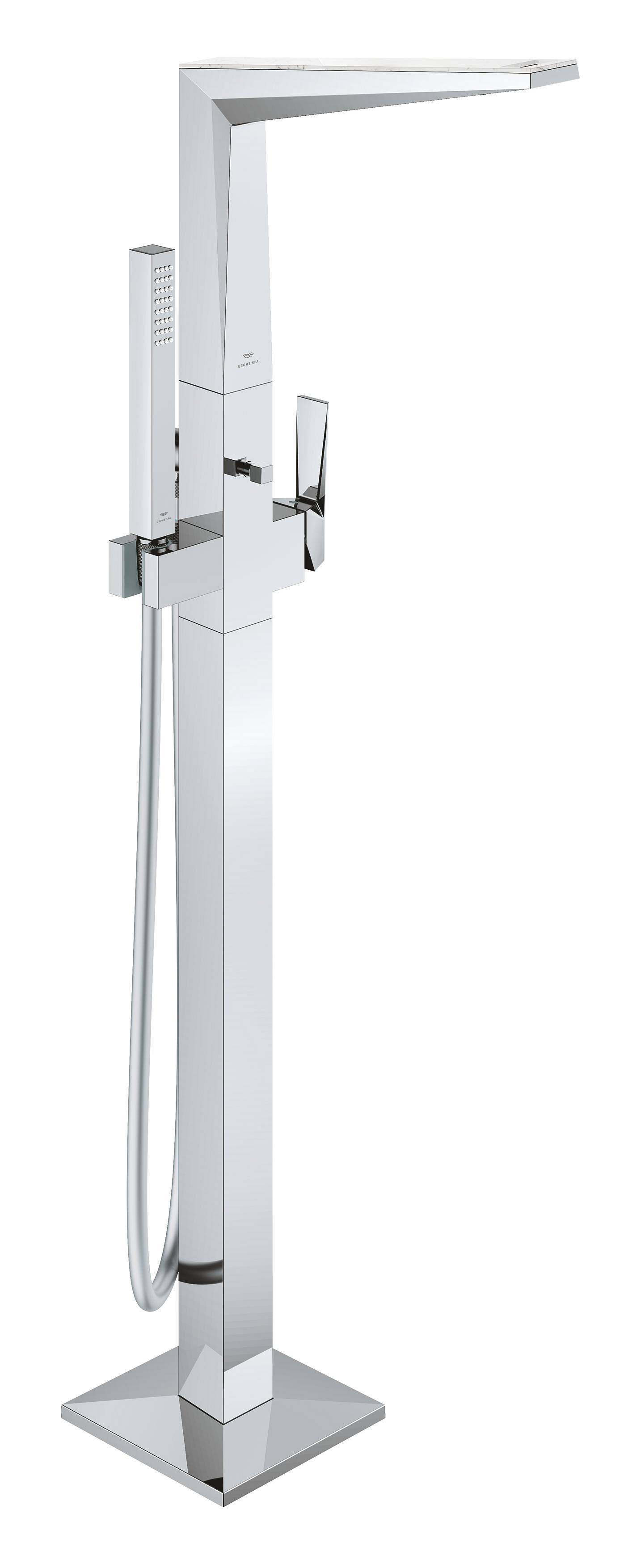 Grohe SPA Baterie cada grohe allure brilliant, pe podea, set dus, necesita valva, crom, 24423000
